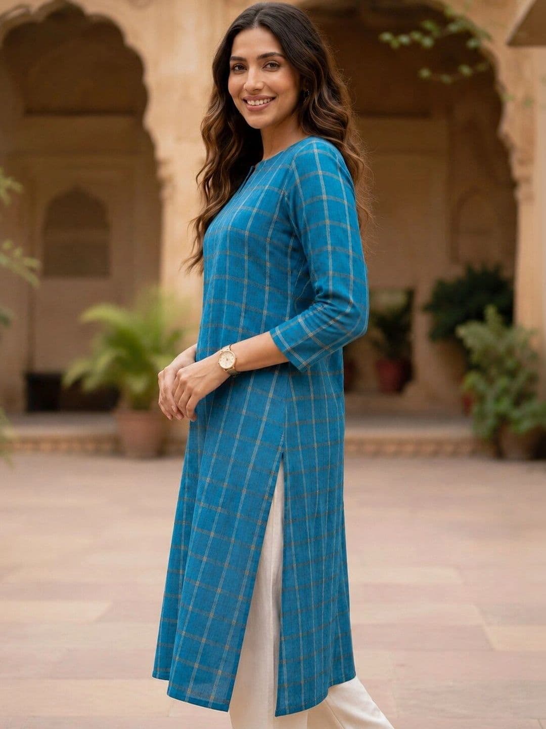 Anouk Women Handloom Kurta thumbnail 3