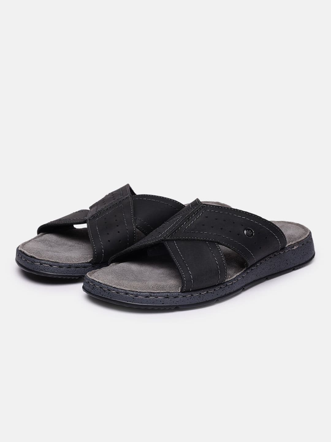 Louis Philippe Men Leather Comfort Sandals - view 1