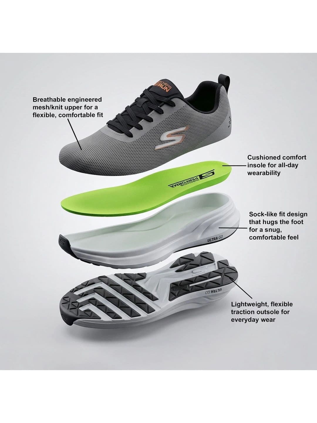 Skechers Go Run Pure Men Sports Shoes thumbnail 3