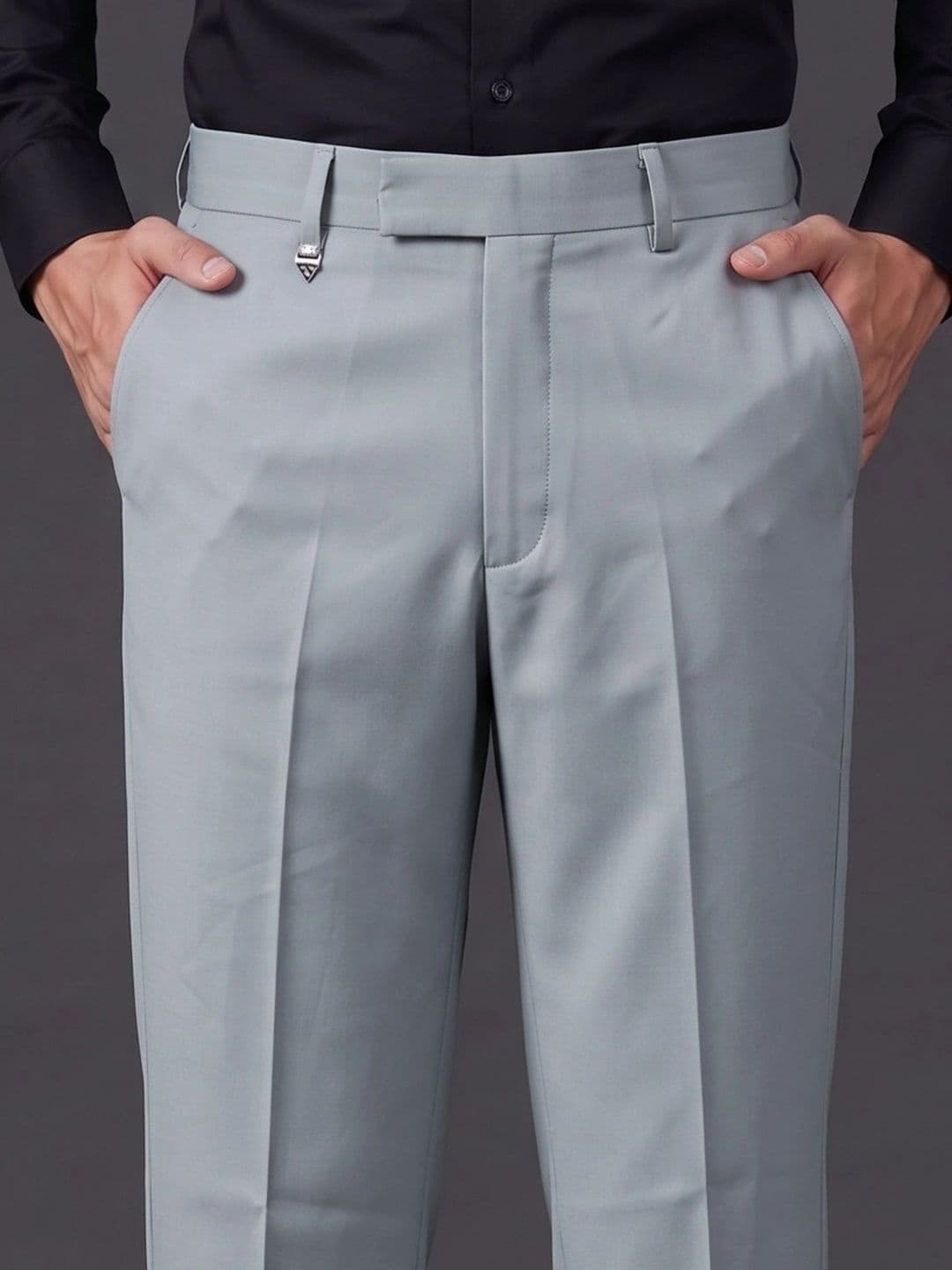 HERE&NOW Men Smart Straight Fit Trousers thumbnail 2