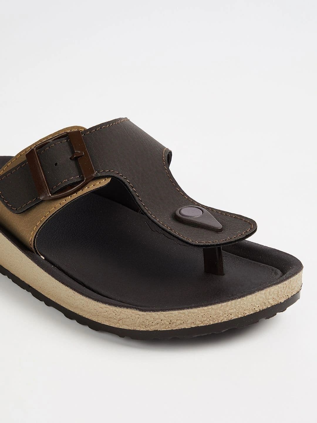 max Men Colourblock T-strap Sandals Sandals thumbnail 3