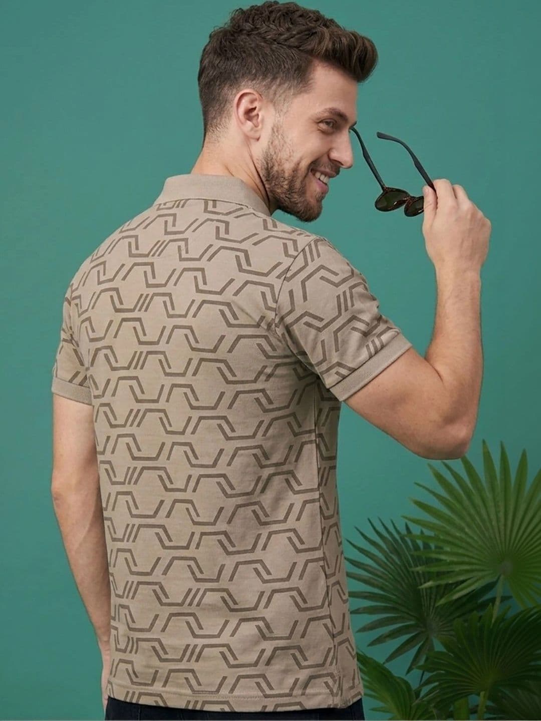 Kook N Keech Men Printed Polo Collar T-shirt thumbnail 4