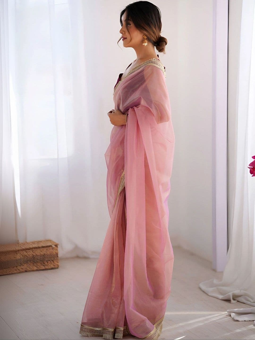 all about you Net Saree thumbnail 3