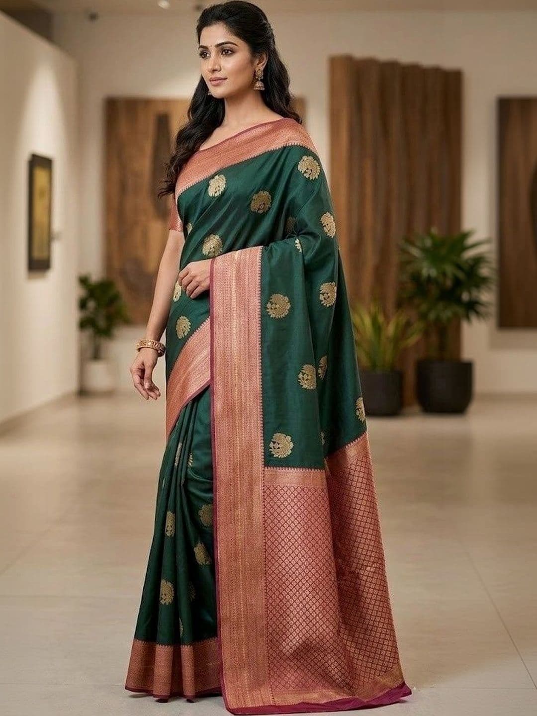 MITAL ENTERPRISE Woven Design Art Silk Saree - view 1