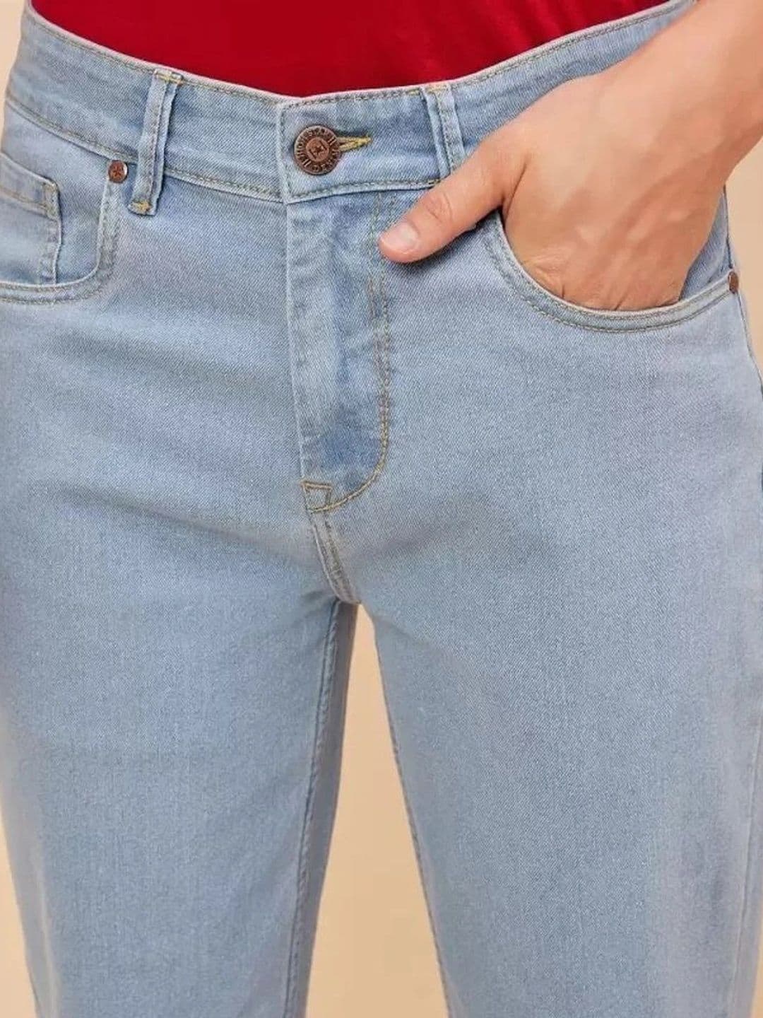 UNIFAV FASHION Men Boyfriend Fit Mid-Rise Jeans thumbnail 2