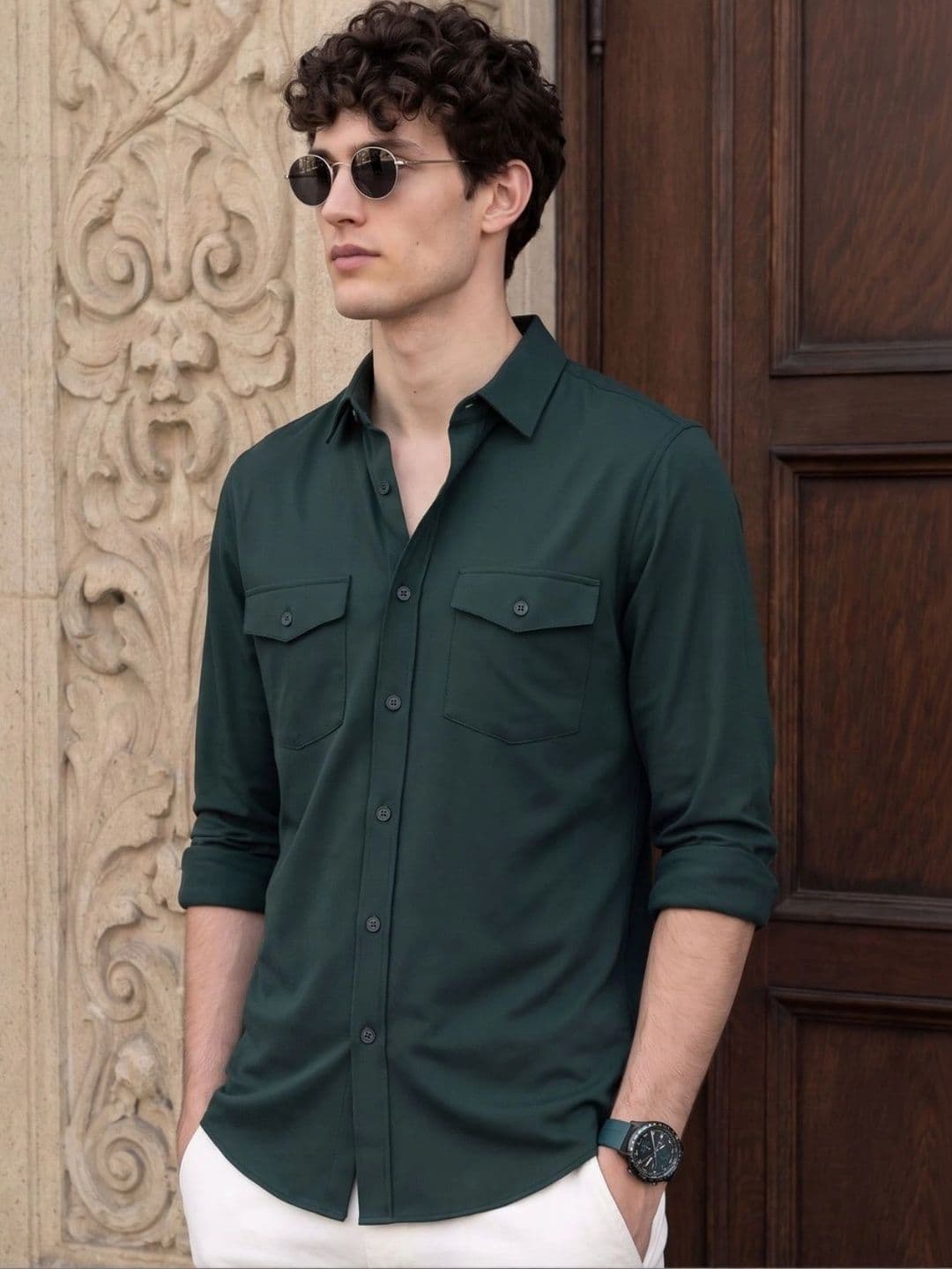 VEIRDO Cotton Long Sleeves Shirt thumbnail 4