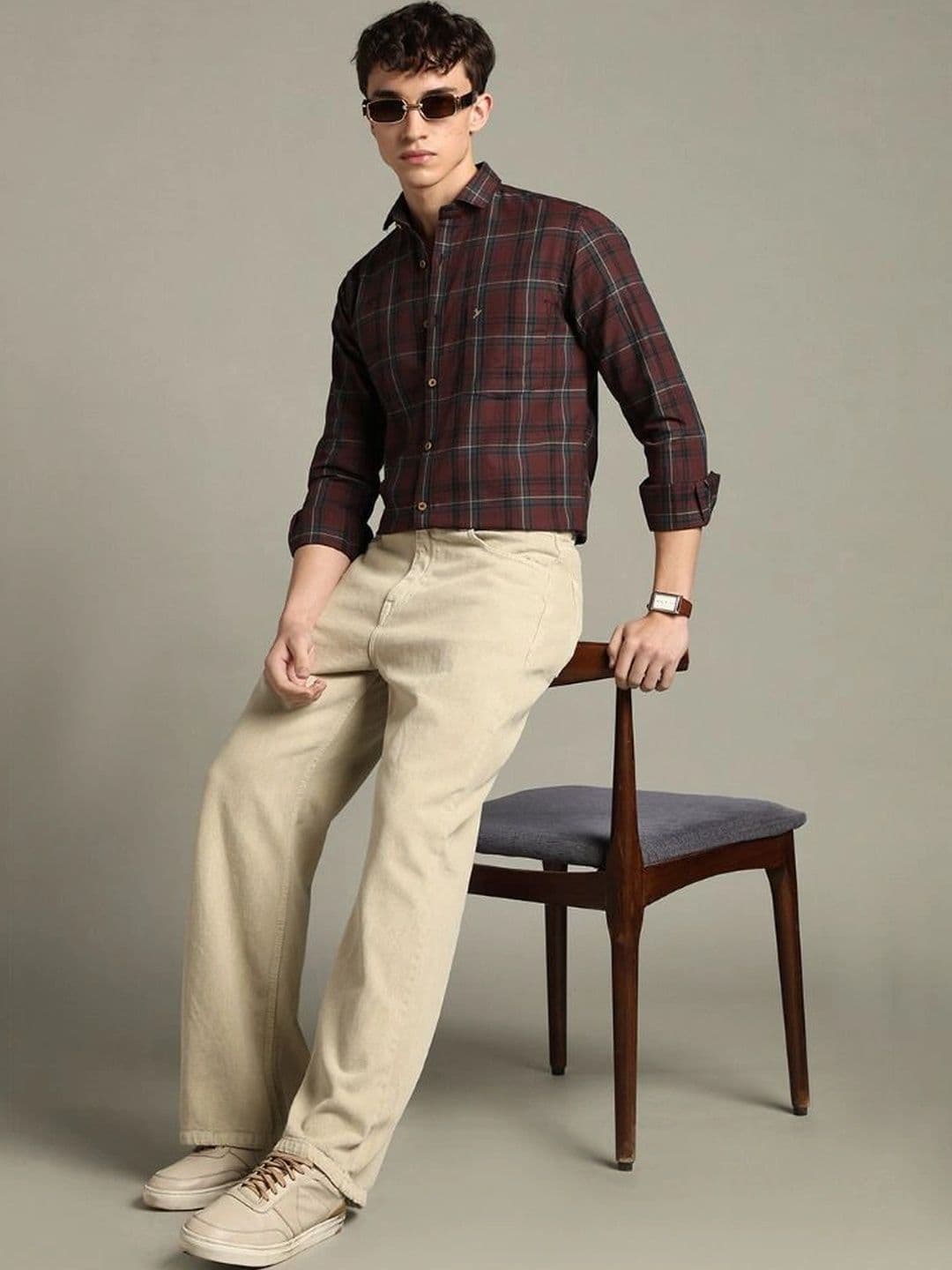 BLUEISLAND Men Comfort Tartan Checks Checked Casual Shirt thumbnail 5