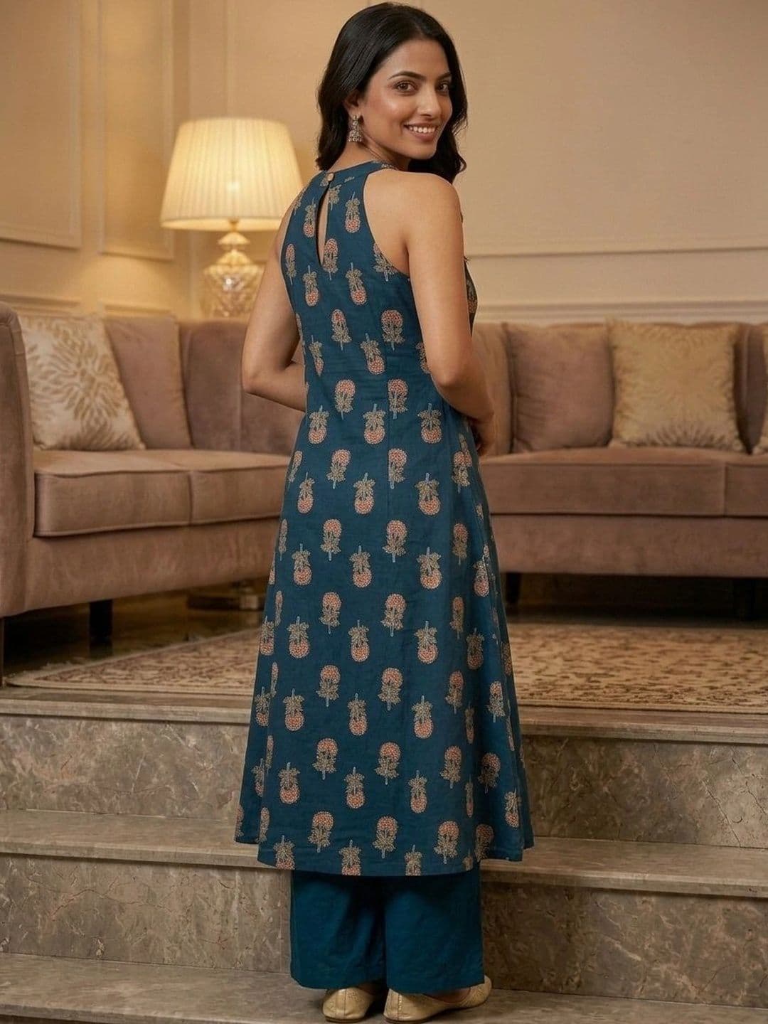 Sangria Women Ethnic Motifs Printed Indie Prints Kurta thumbnail 2