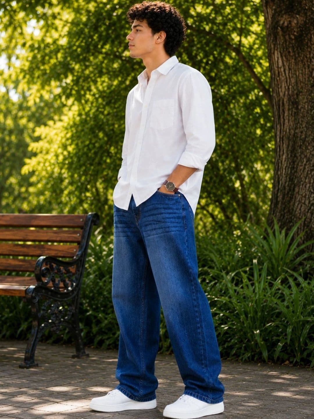 MUMS STITCH Men Mid-Rise Jeans thumbnail 3
