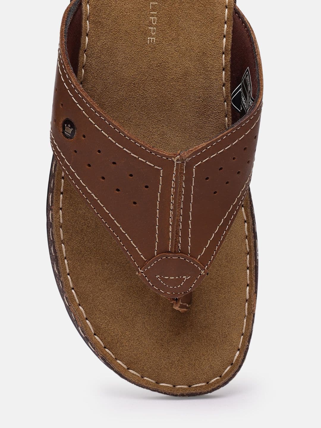 Louis Philippe Men Leather Comfort Sandals thumbnail 3