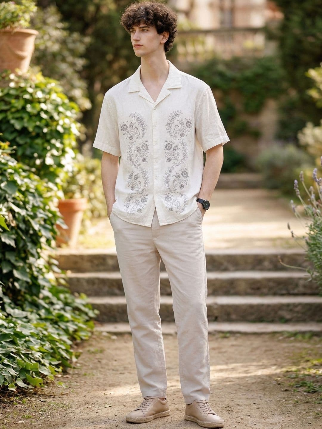 Mast & Harbour Men Relaxed Floral Printed Casual Shirt thumbnail 4
