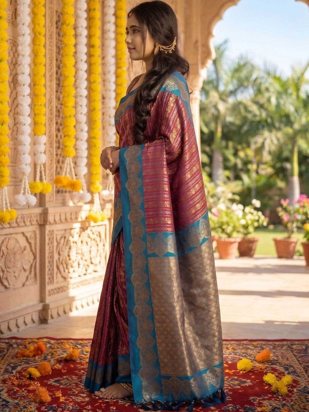 MITAL ENTERPRISE Zari Art Silk Saree thumbnail 3