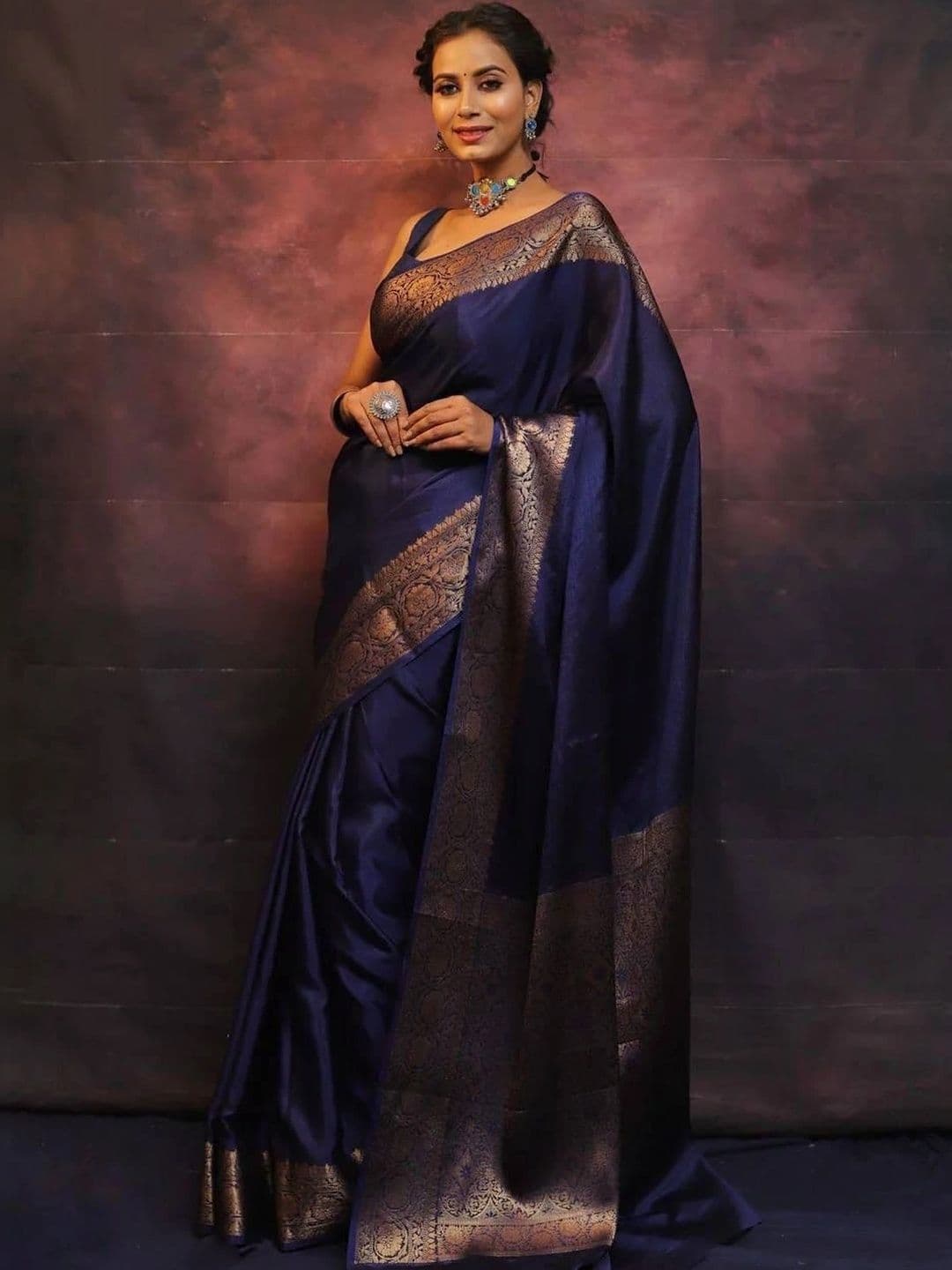 Anokhi Attire Woven Design Zari Art Silk Banarasi Saree - view 1