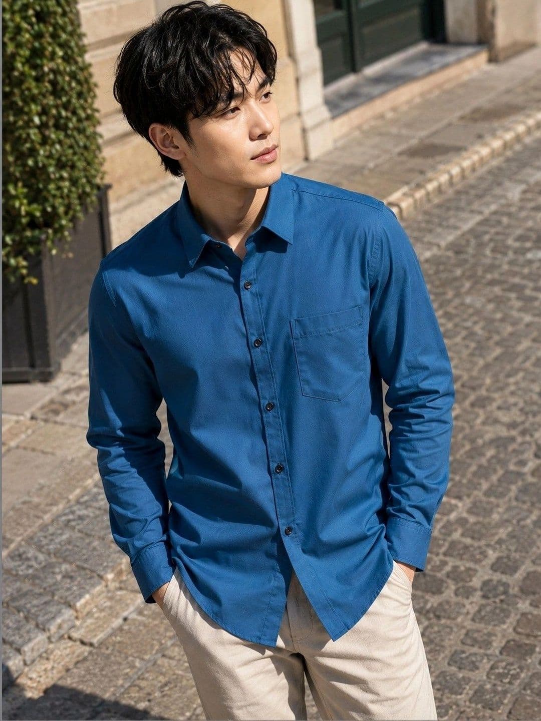 BAESD Men Premium Slim Fit Casual Shirt - view 1