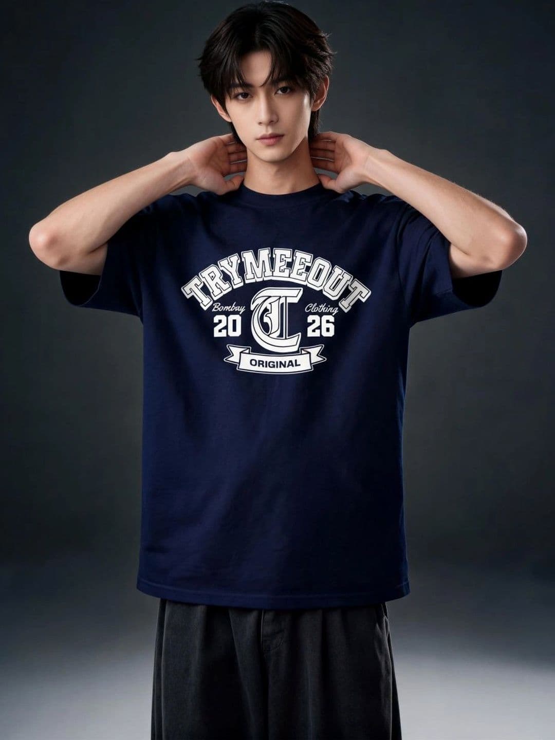 TRYMEEOUT Unisex Typography Printed T-shirt - view 1