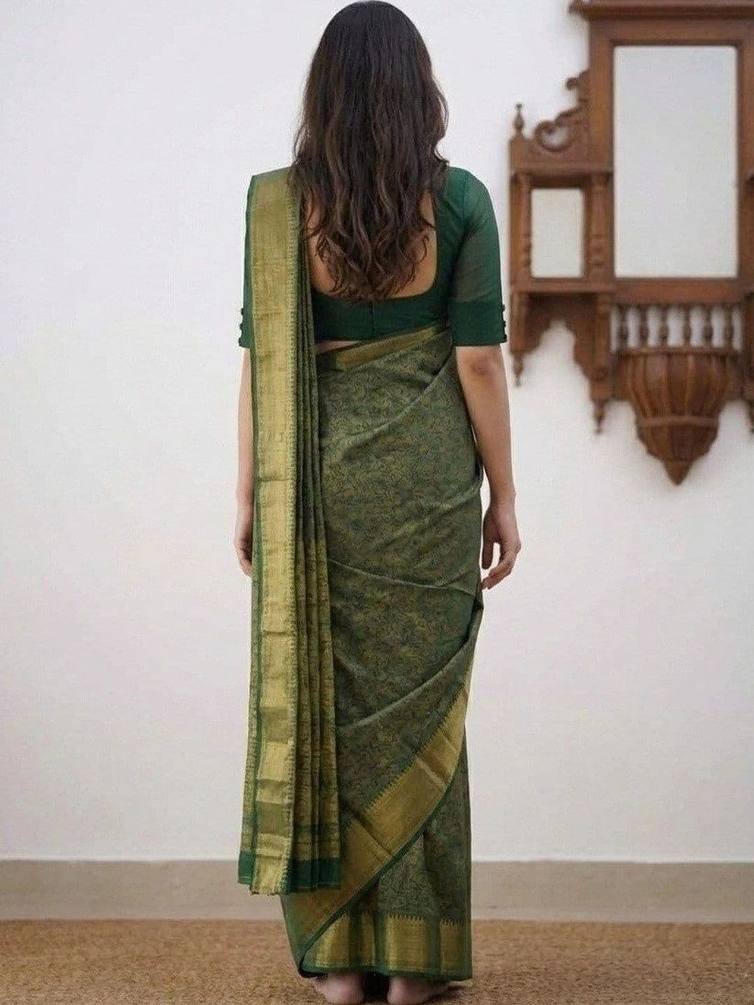 MITAL ENTERPRISE Woven Design Zari Art Silk Saree thumbnail 2