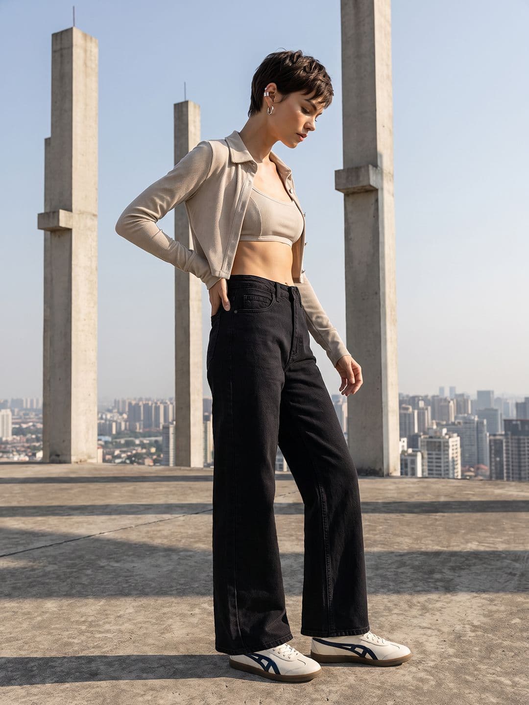 The Roadster Life Co. Women Straight Fit High-Rise Stretchable Jeans - view 1
