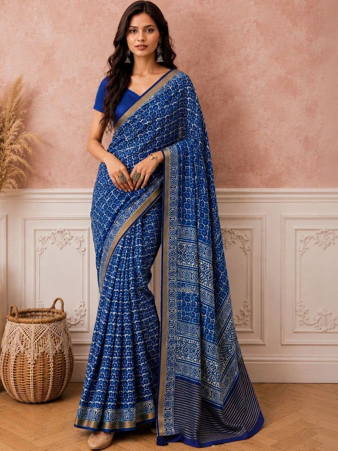 all about you Silk Cotton Designer Saree - view 1