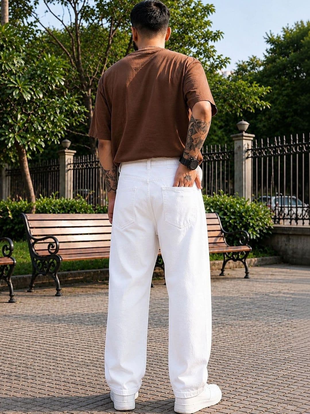 UNIFAV FASHION Men Straight Fit Mid-Rise Jeans thumbnail 3