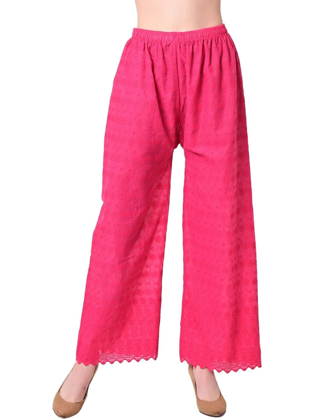 FusFus Women Floral Embroidered Ethnic Palazzos - view 1