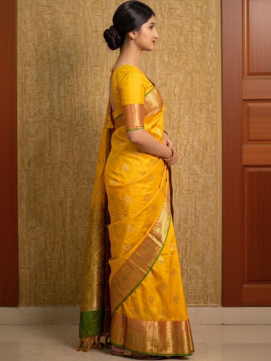 MITAL ENTERPRISE Woven Design Zari Art Silk Saree thumbnail 5