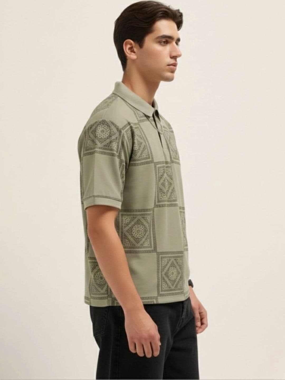 Kook N Keech Men Printed Polo Collar T-shirt thumbnail 3