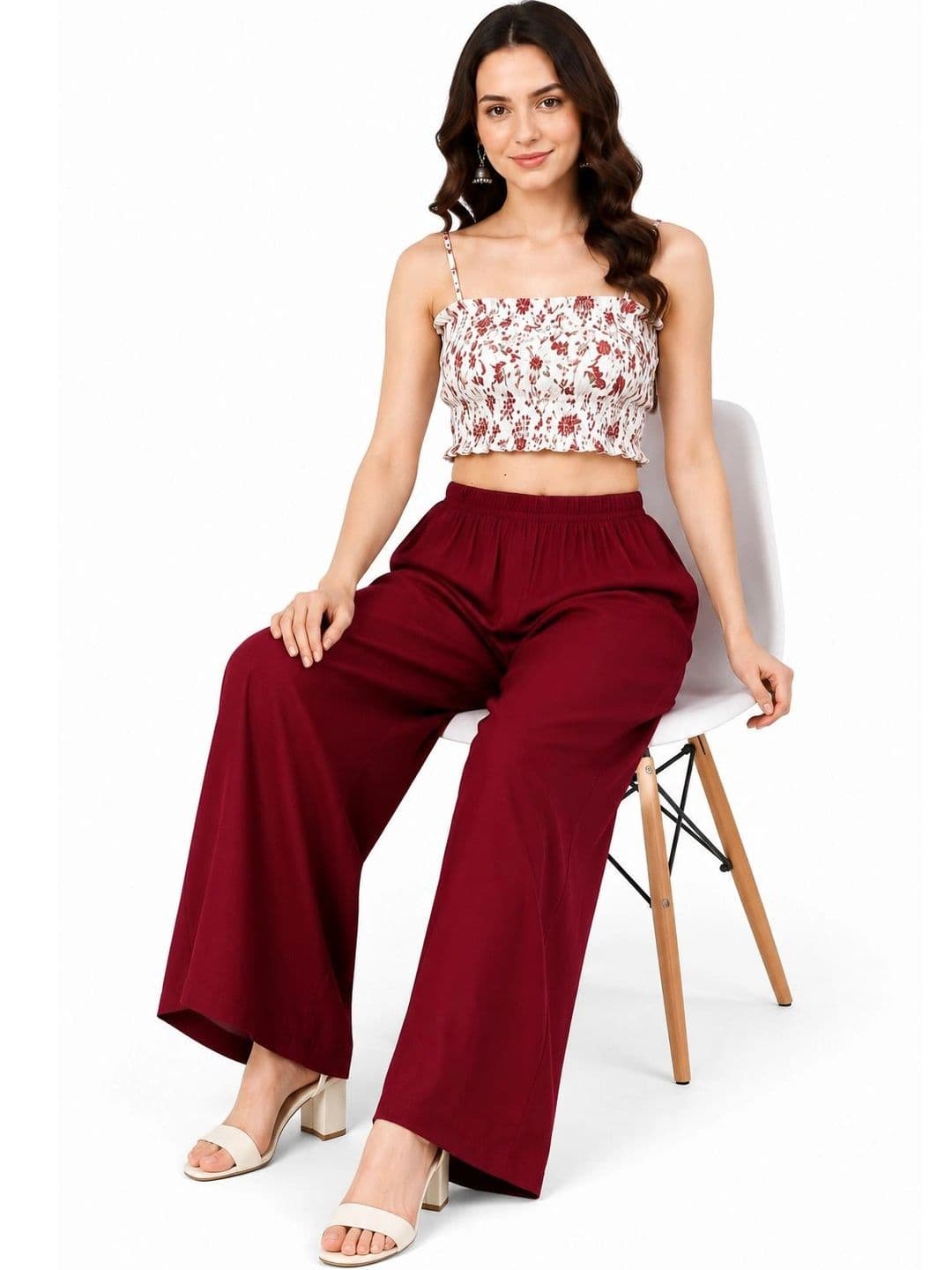 Threadbloom Women Knitted Ethnic Palazzos thumbnail 3