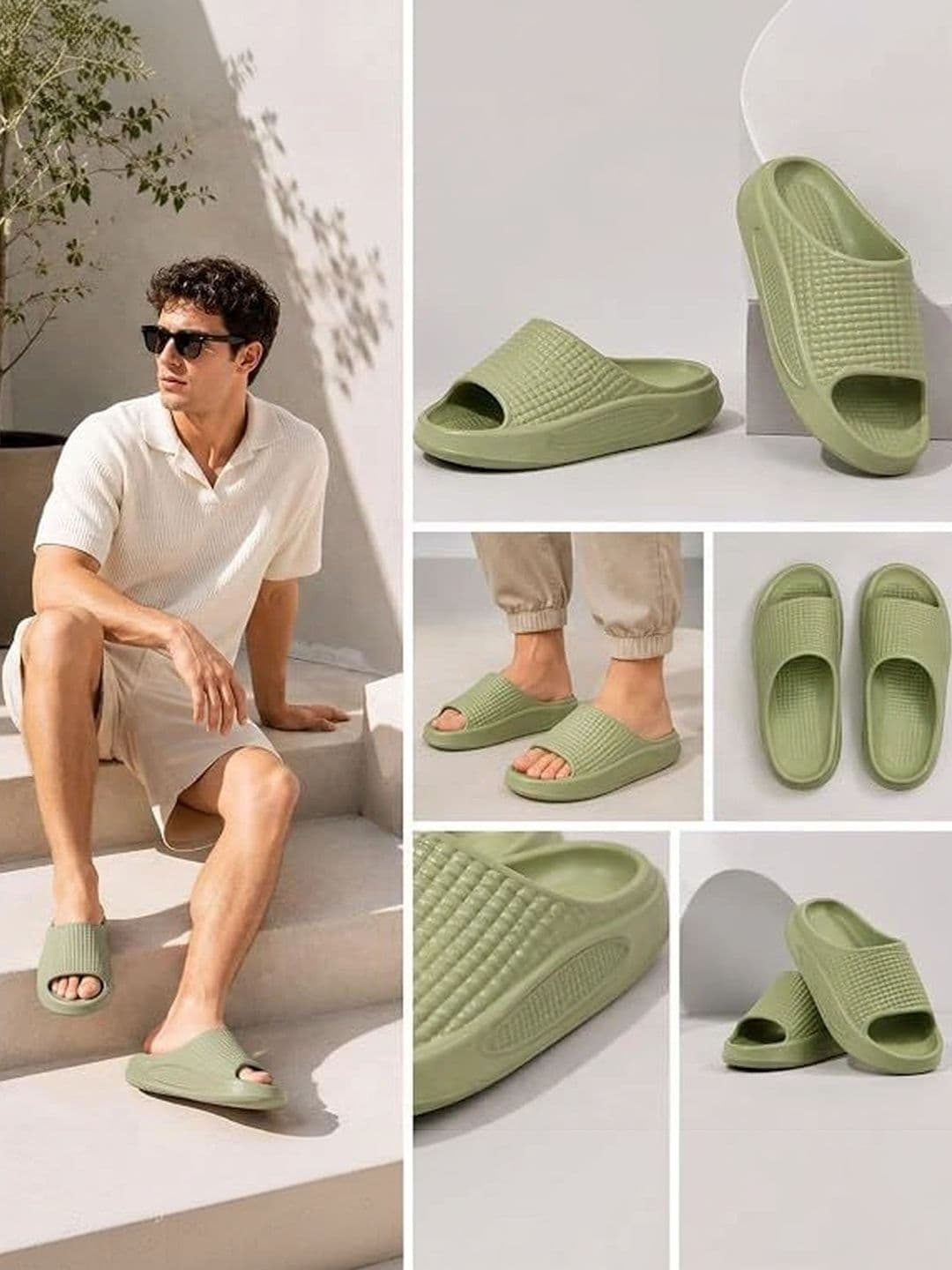 ORGAVO Men Rubber Sliders thumbnail 5