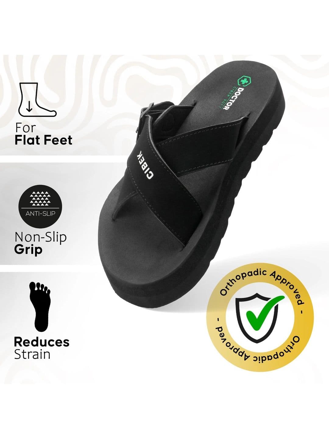 DOCTOR CIBEK SOFT Men Thong Flip-Flops thumbnail 4