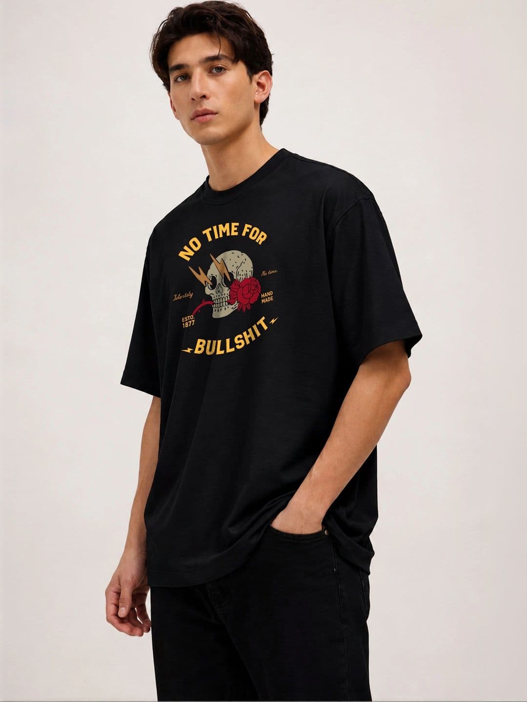 Moda rapido X TOGS & TERRE Men Printed Organic Cotton Blend T-shirt thumbnail 5