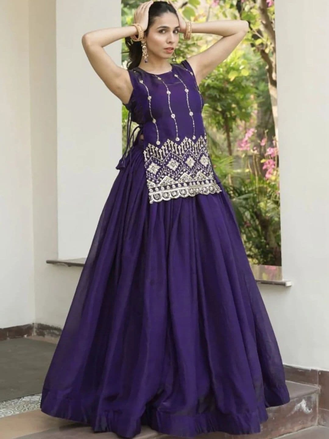 Moda Rapido Embroidered Ready to Wear Lehenga & thumbnail 4