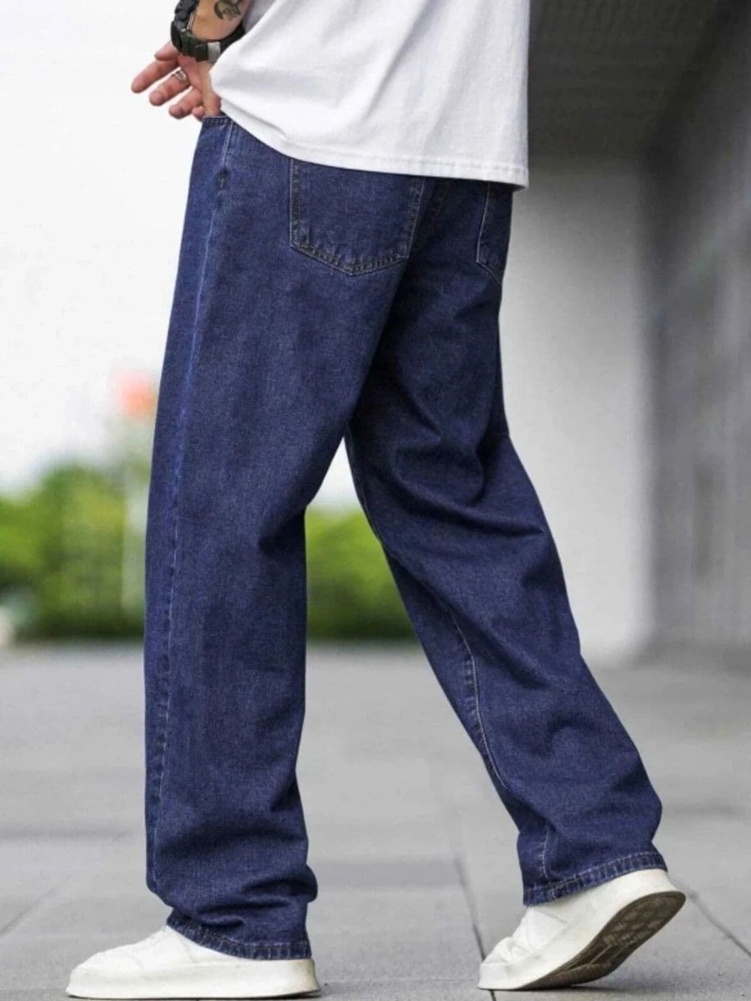 UNIFAV FASHION Men Straight Fit Cotton Mid-Rise Jeans thumbnail 4