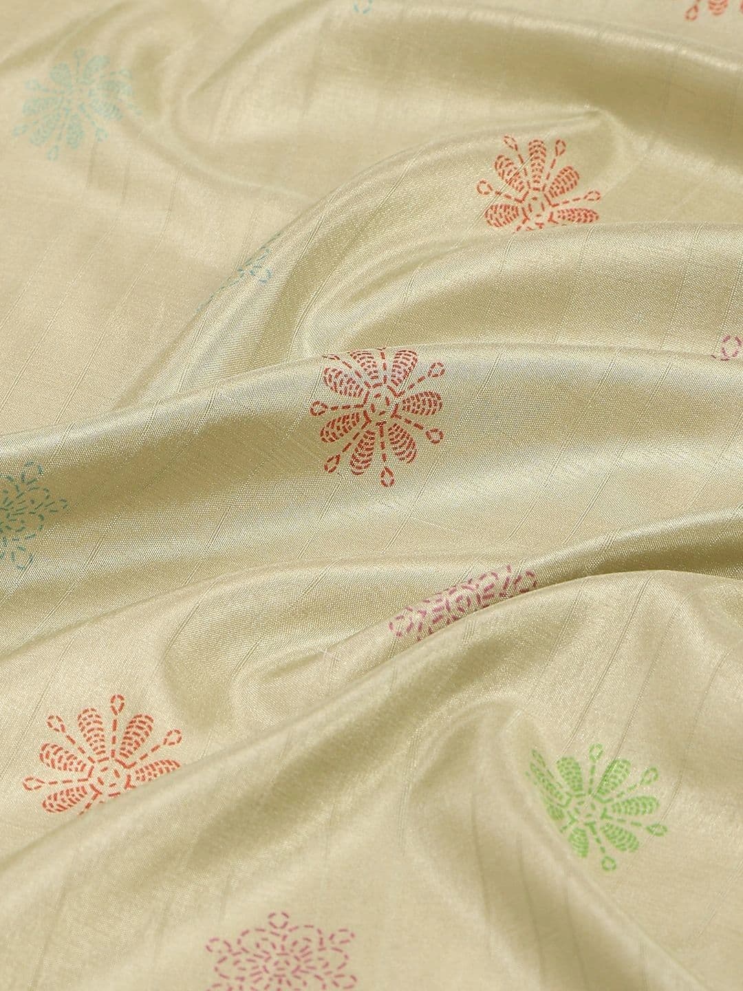 Garden Vareli Ethnic Motifs Embroidered Pure Linen Saree thumbnail 5