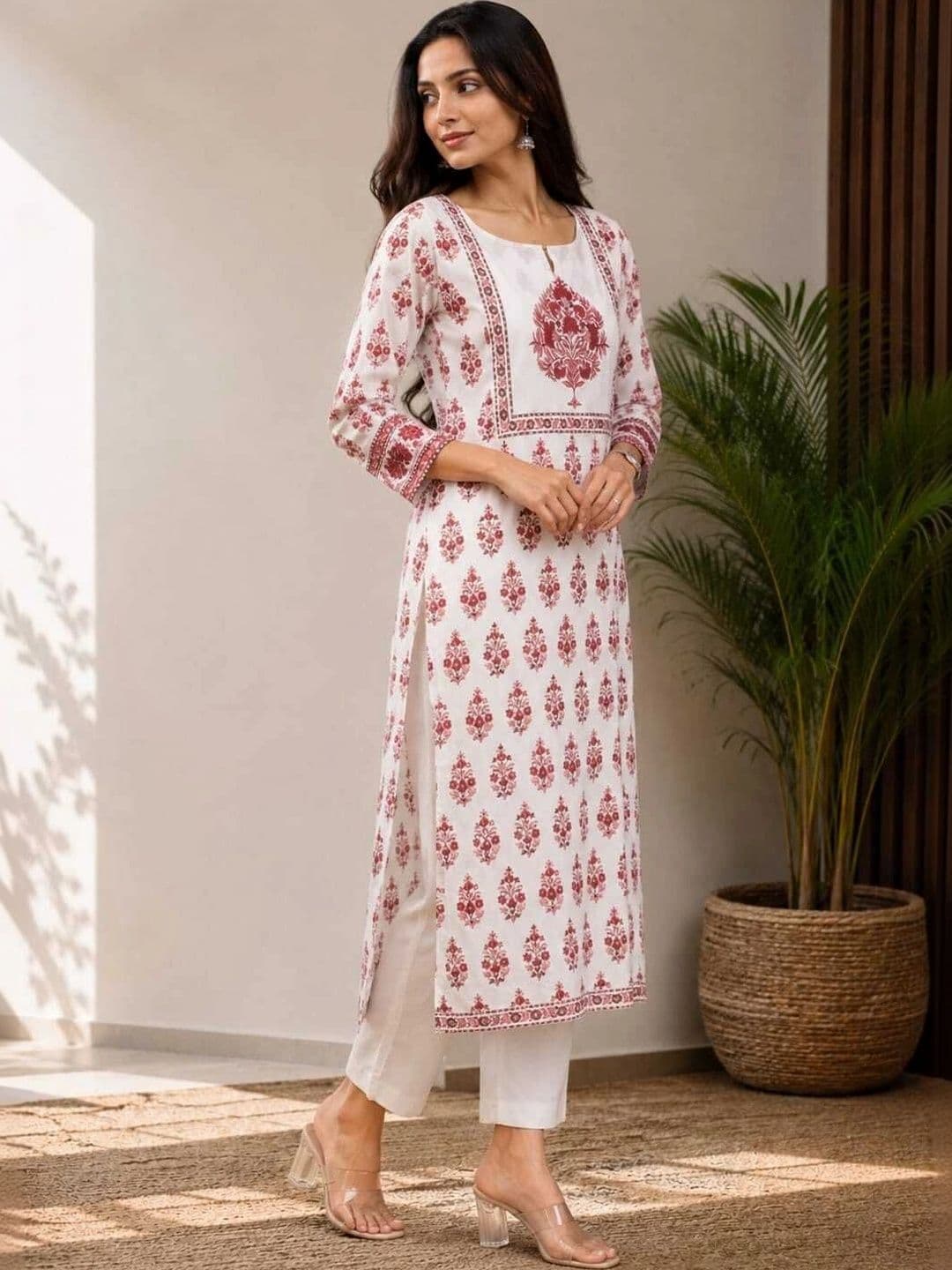 FASHION INK Women Ethnic Motifs Printed Indie Prints Kurta thumbnail 2
