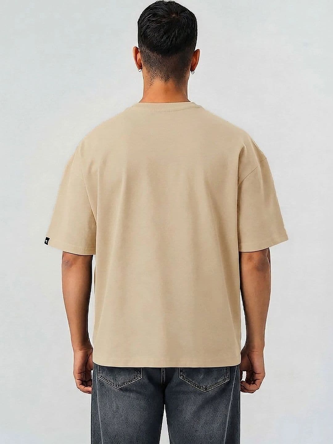 Mast & Harbour Men Printed Drop-Shoulder Sleeves T-shirt thumbnail 4