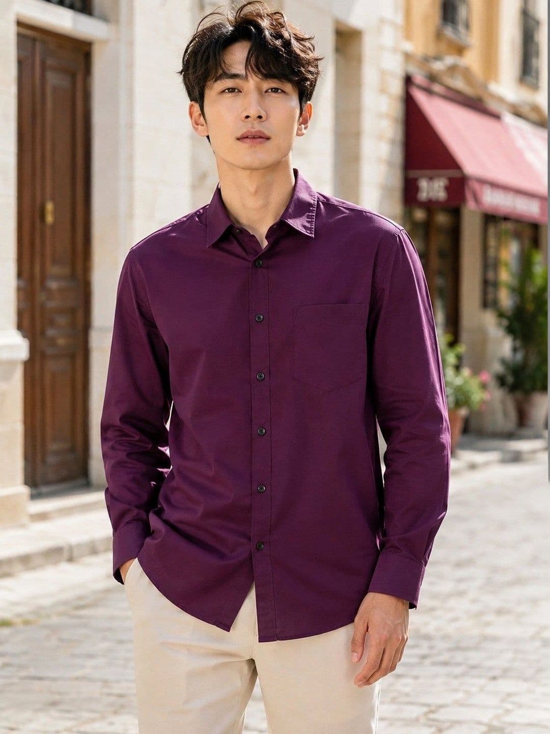 BAESD Men Premium Slim Fit Casual Shirt thumbnail 4