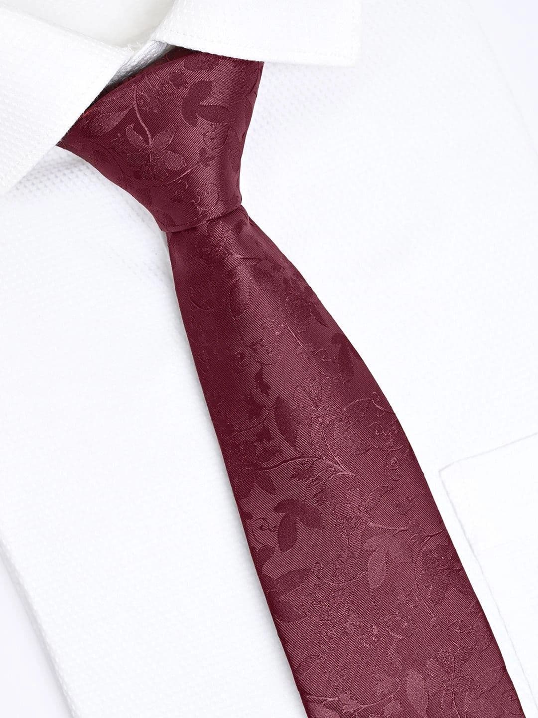 Cazzano Men Woven Design Skinny Tie thumbnail 4
