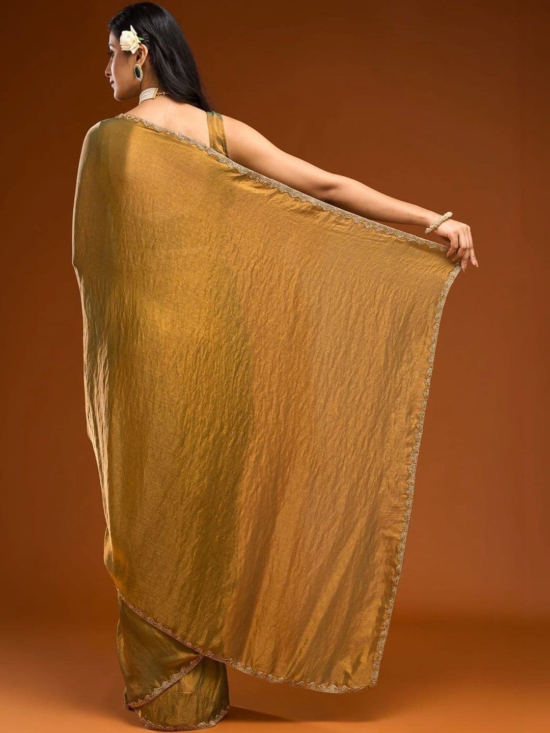 kasee Beads and Stones Silk Blend Designer Saree thumbnail 2