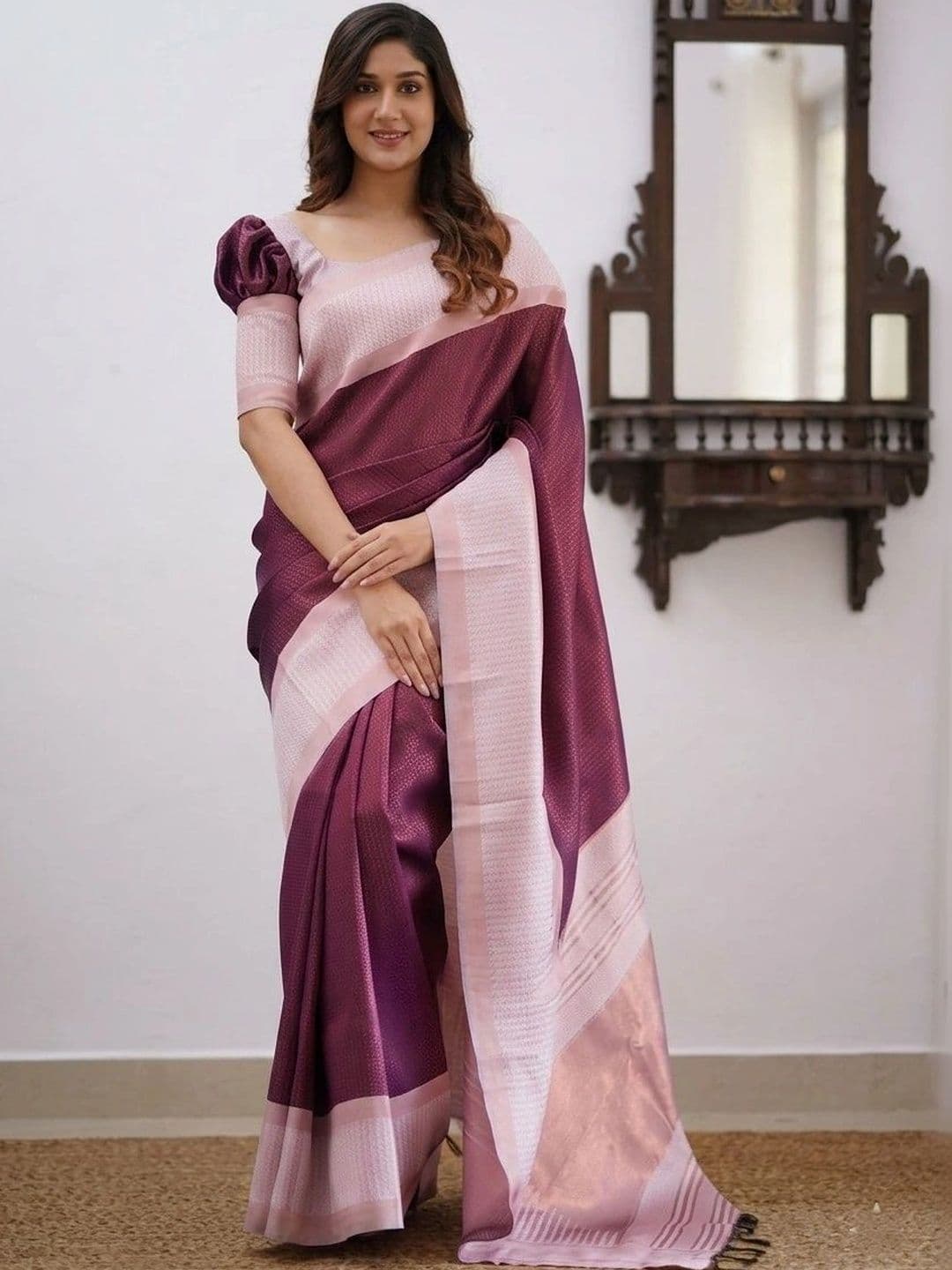 MITAL ENTERPRISE Woven Design Art Silk Saree - view 1