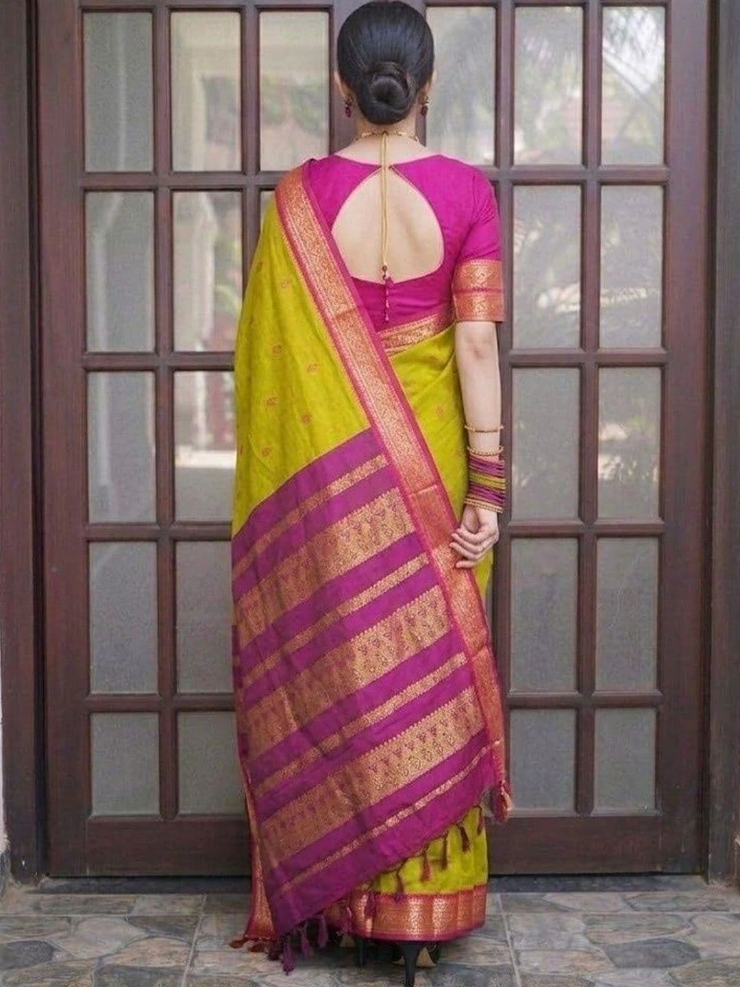 MITAL ENTERPRISE Zari Art Silk Saree thumbnail 4