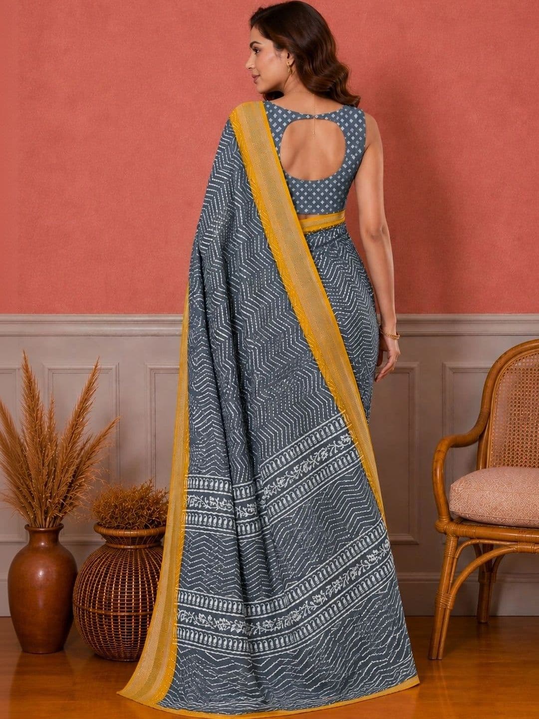 all about you Silk Blend Designer Saree thumbnail 2