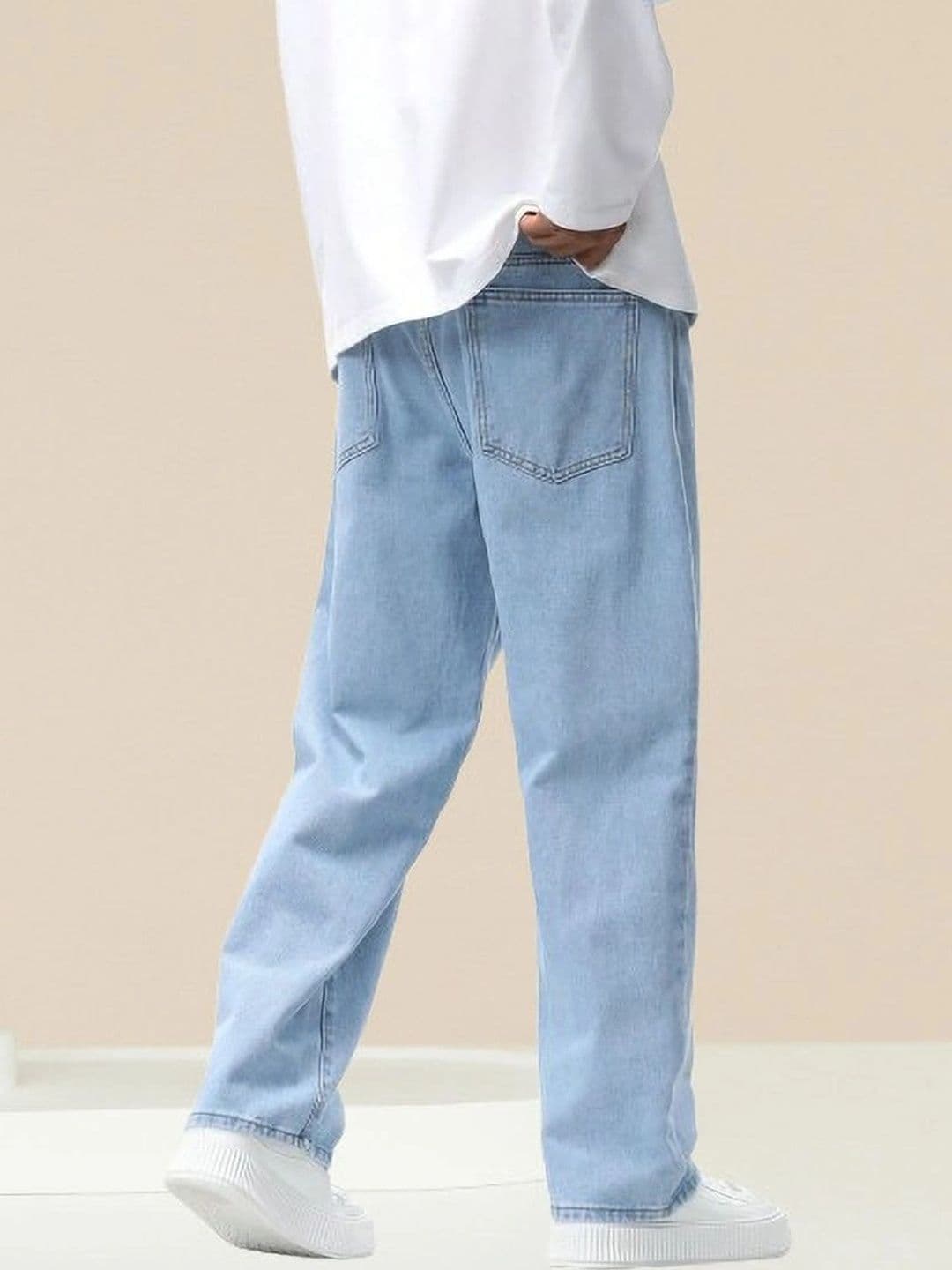 UNIFAV FASHION Men Straight Fit Mid-Rise Jeans thumbnail 2