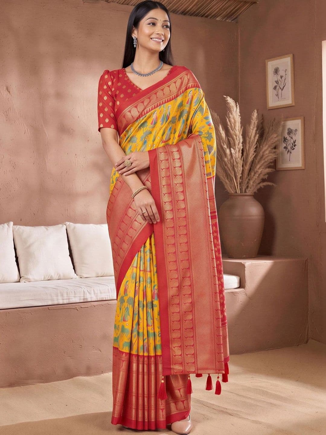 Anouk Woven Design Zari Designer Saree - view 1