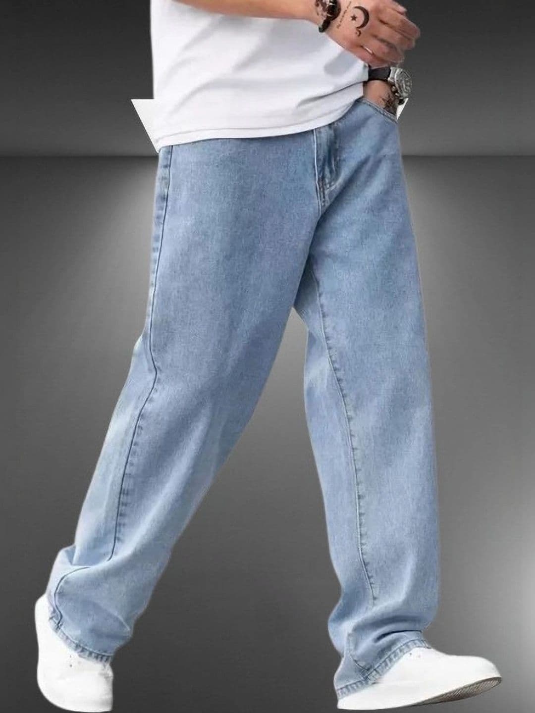 UNIFAV FASHION Men Mid-Rise Jeans thumbnail 2