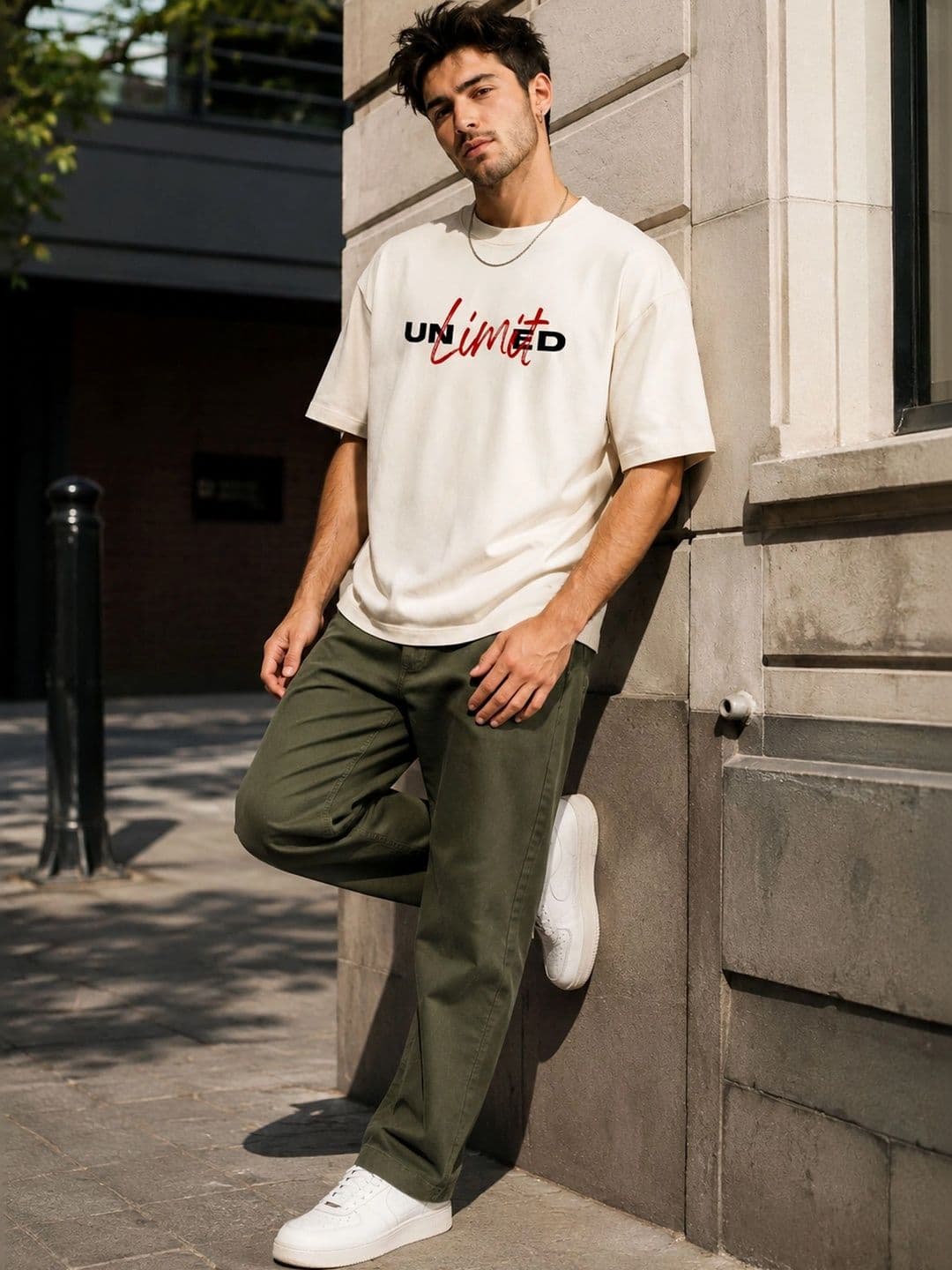 Mast & Harbour Men Typography Printed T-shirt thumbnail 3