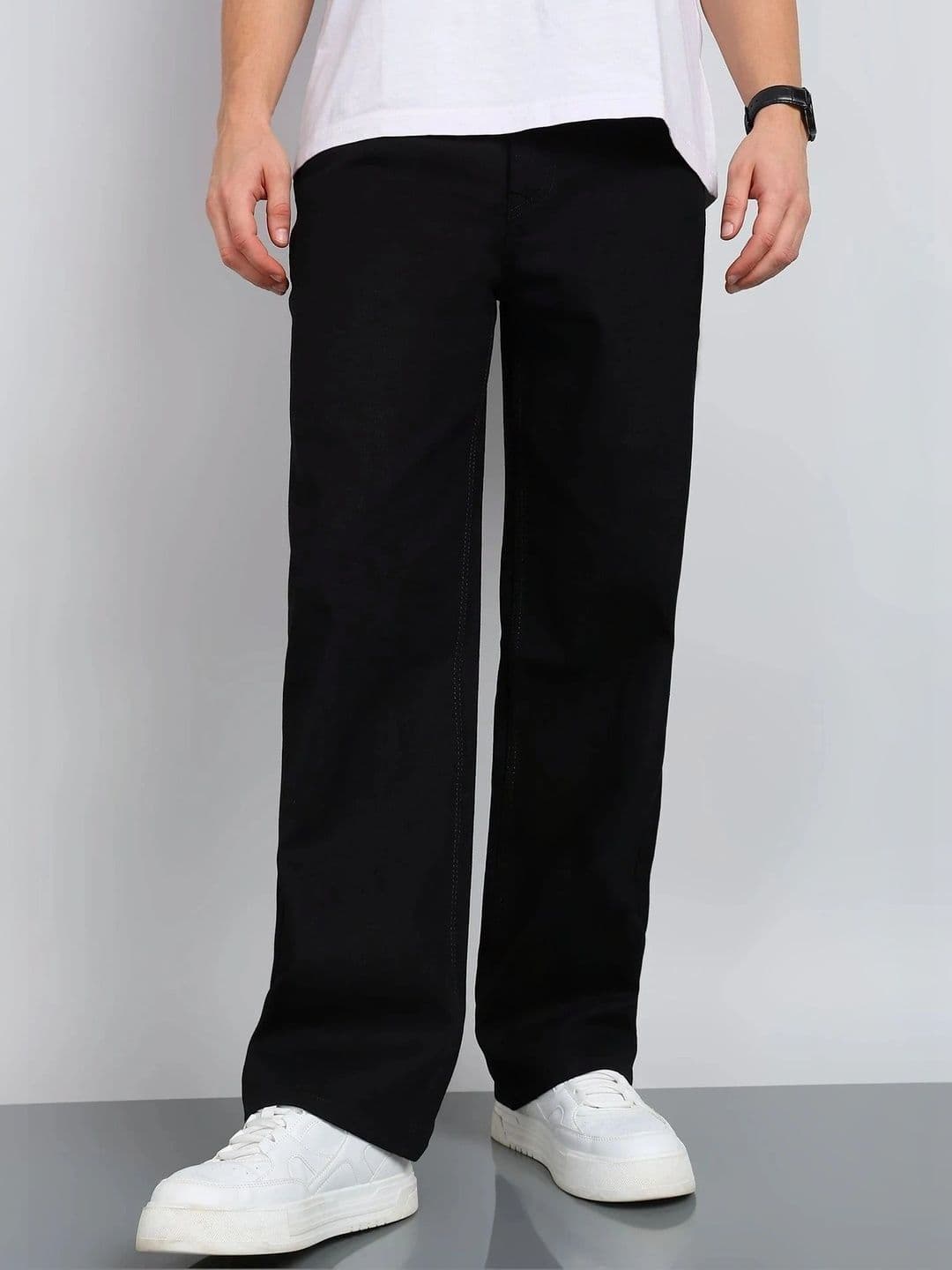 UNIFAV FASHION Men Straight Fit Mid-Rise Jeans thumbnail 4