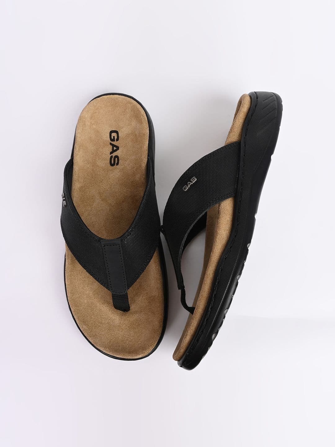 GAS Men Brilliante Black Sandals thumbnail 4
