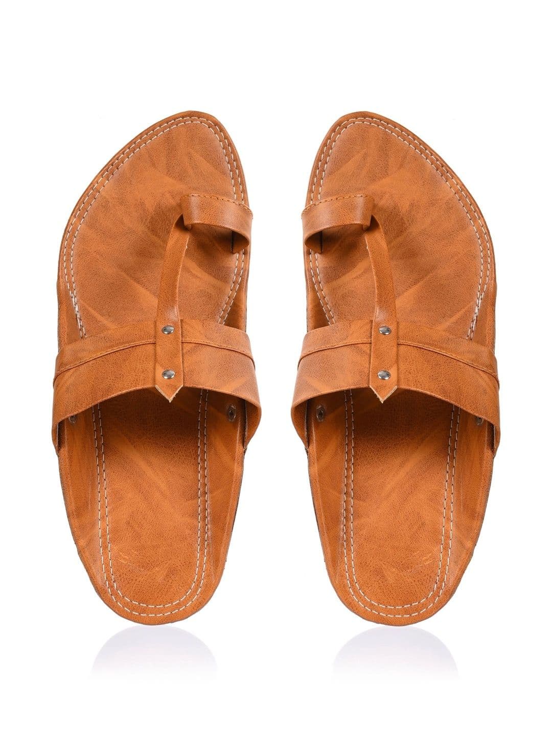 Aristitch Men Comfort Toe Ring Strap Chappal with Stud Detailing thumbnail 3