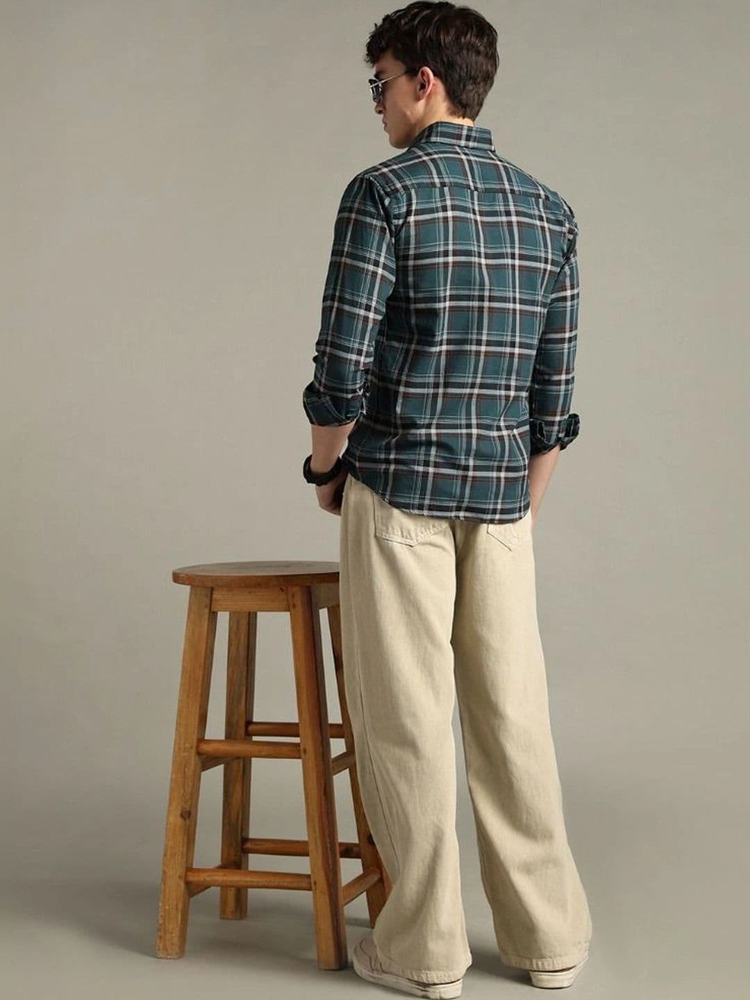 BLUEISLAND Men Comfort Tartan Checks Checked Casual Shirt thumbnail 2