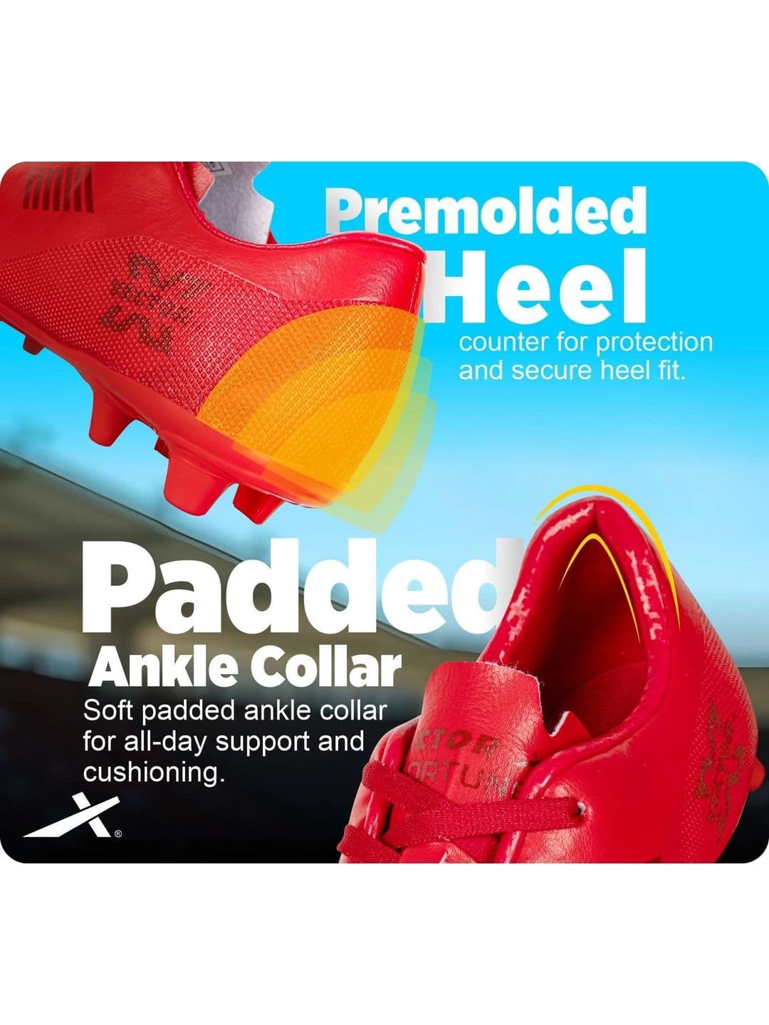 VECTOR X Fortune Synthetic Leather Upper & TPU Sole Football Shoes thumbnail 5